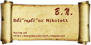 Bányász Nikolett névjegykártya